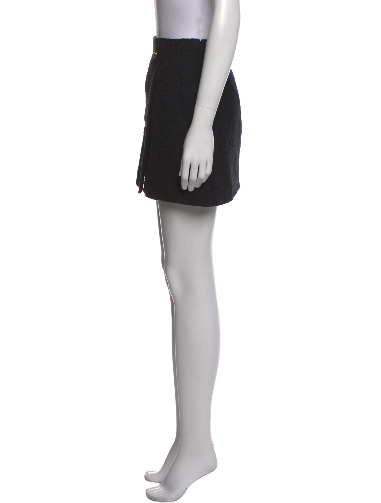 Versace Pleated Accents Mini Skirt