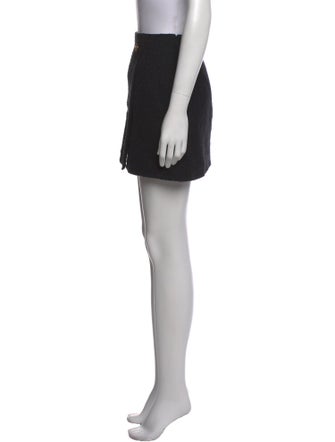 Versace Pleated Accents Mini Skirt