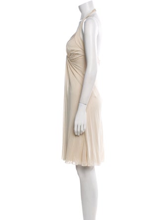 Versace Silk Knee-Length Dress