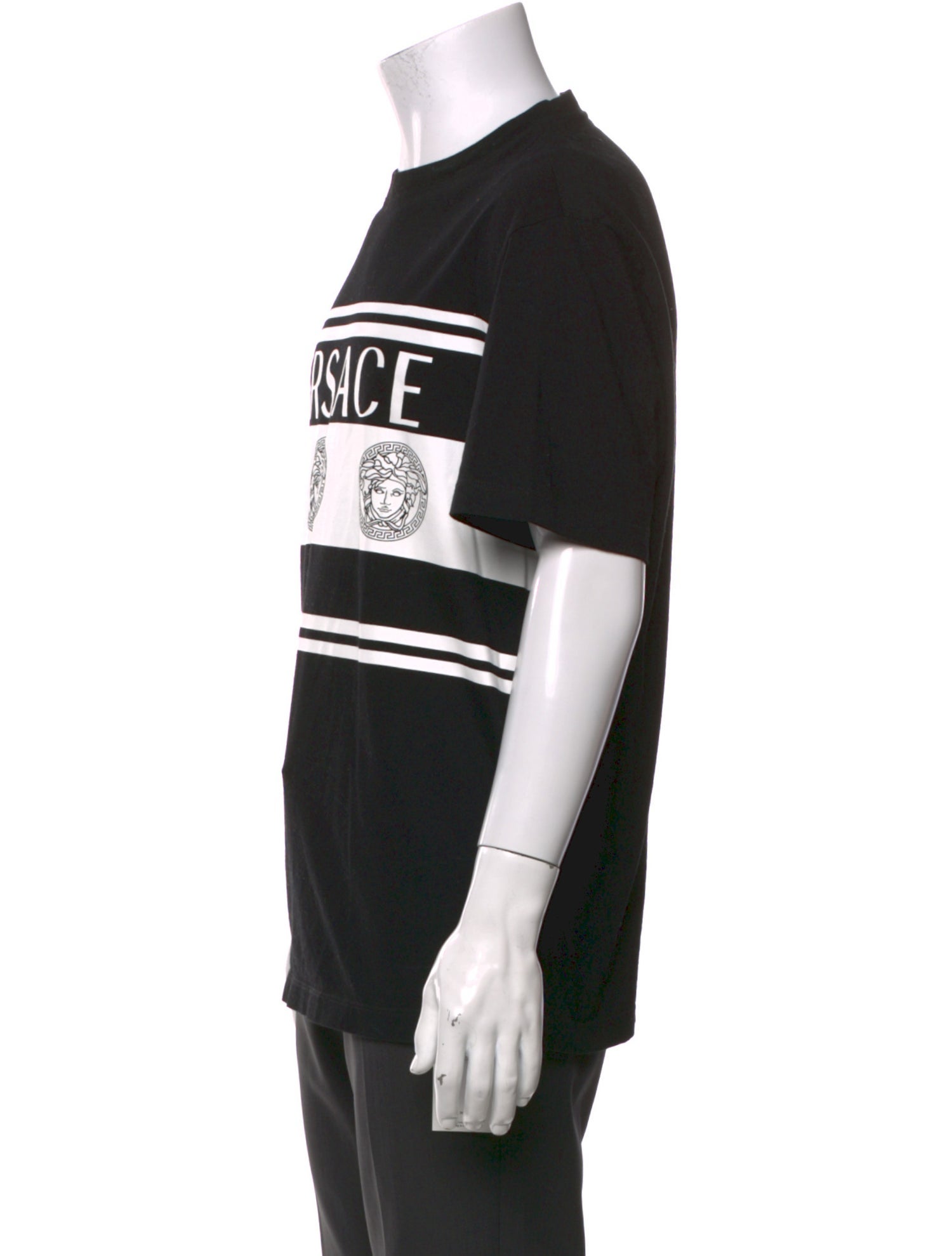 Versace Graphic Print Crew Neck T-Shirt