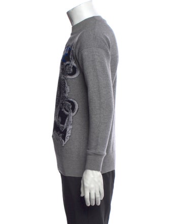 Versace Wool Graphic Print Pullover