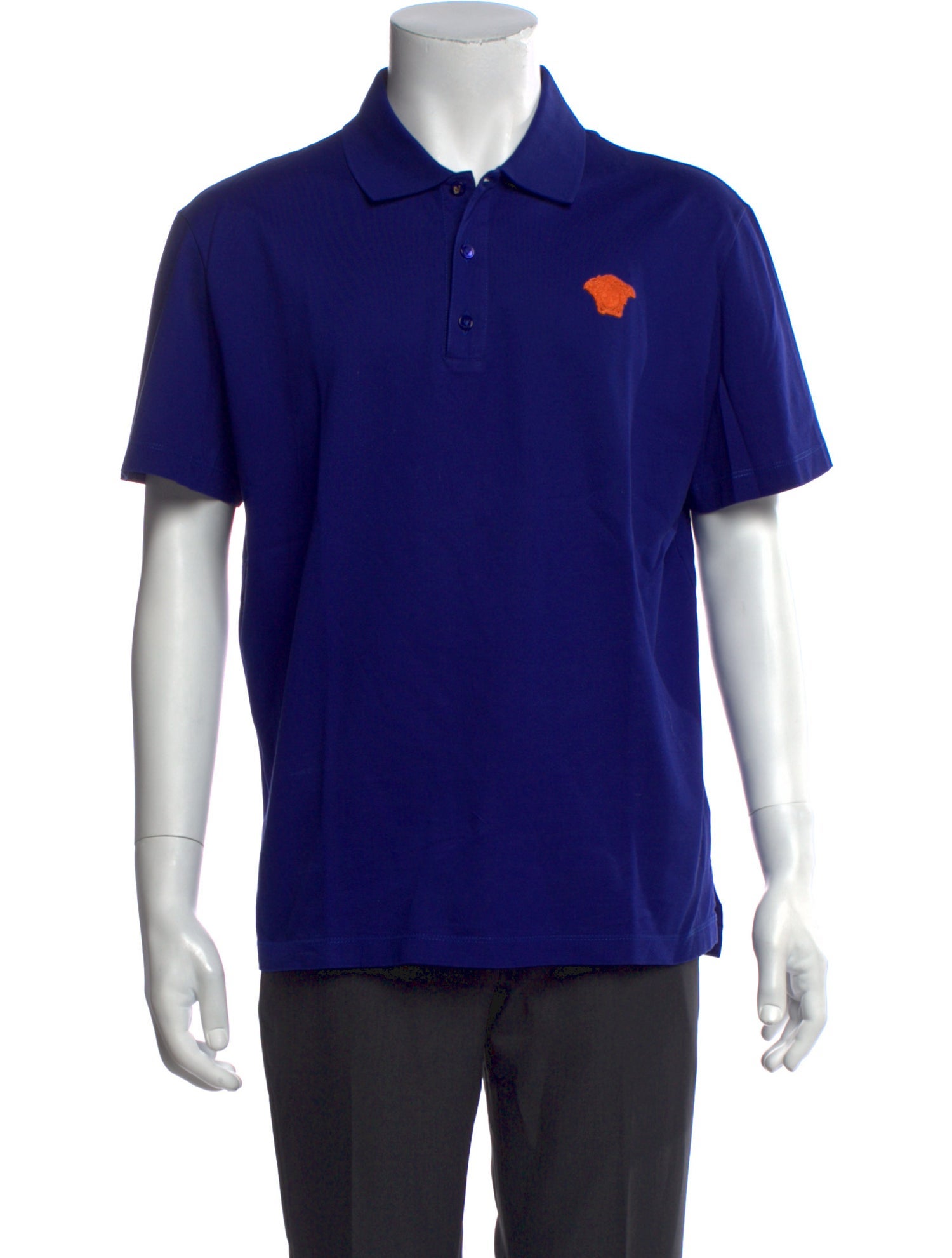Versace Crew Neck Short Sleeve Polo Shirt