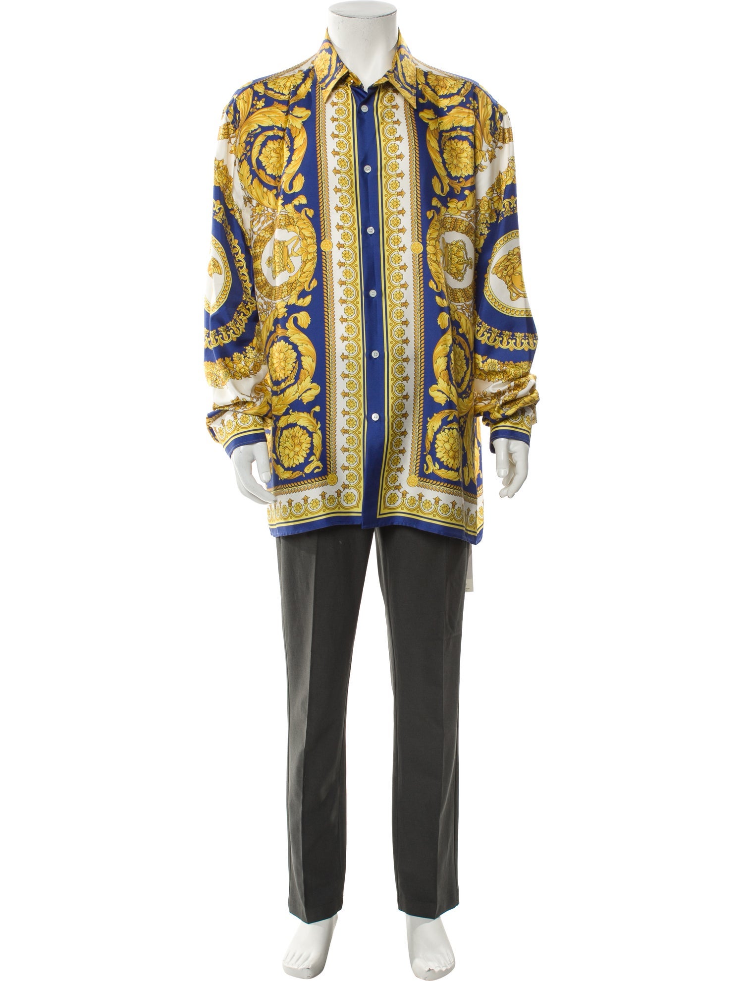 Versace Medusa Insignia Silk Shirt