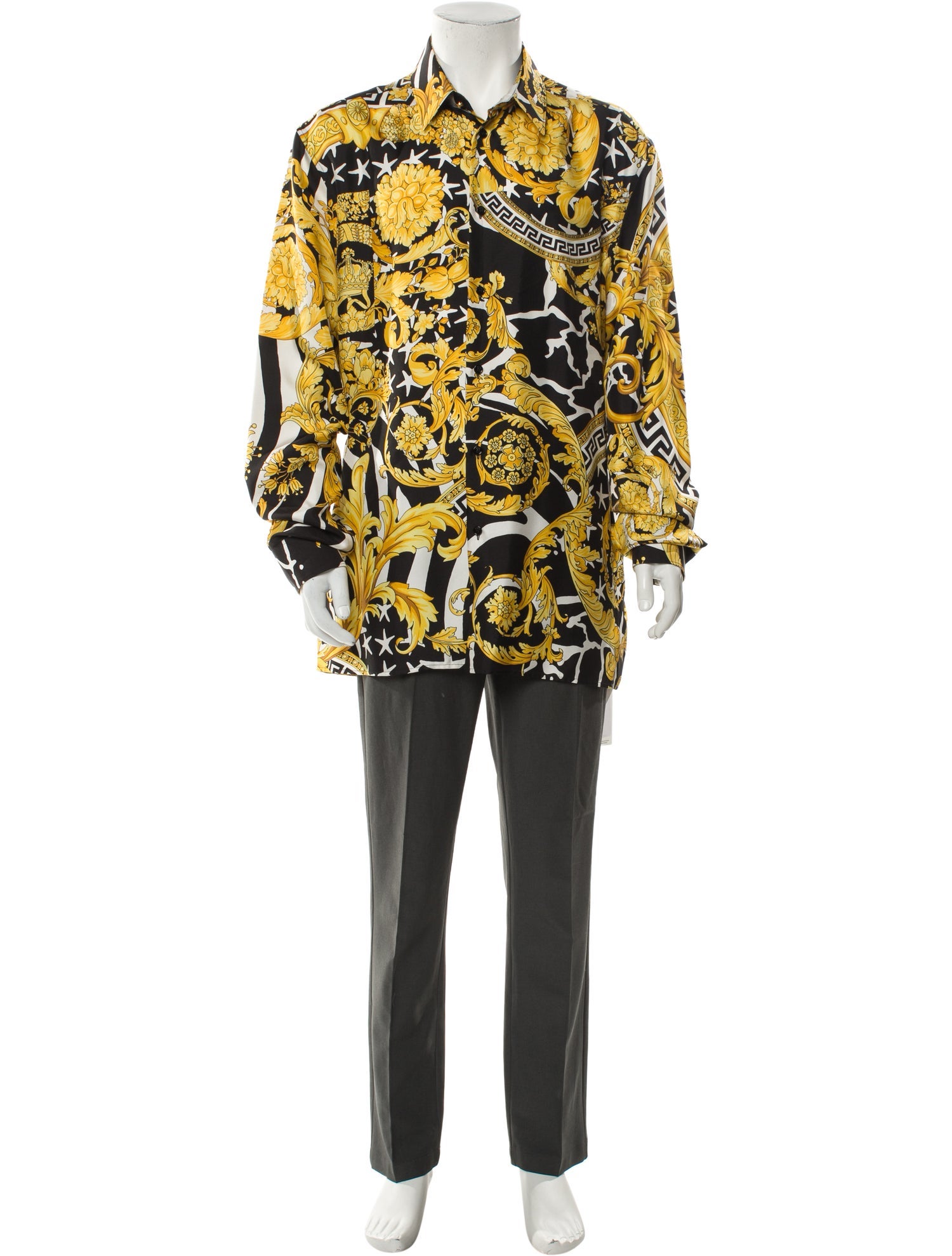 Versace Medusa Insignia Silk Shirt