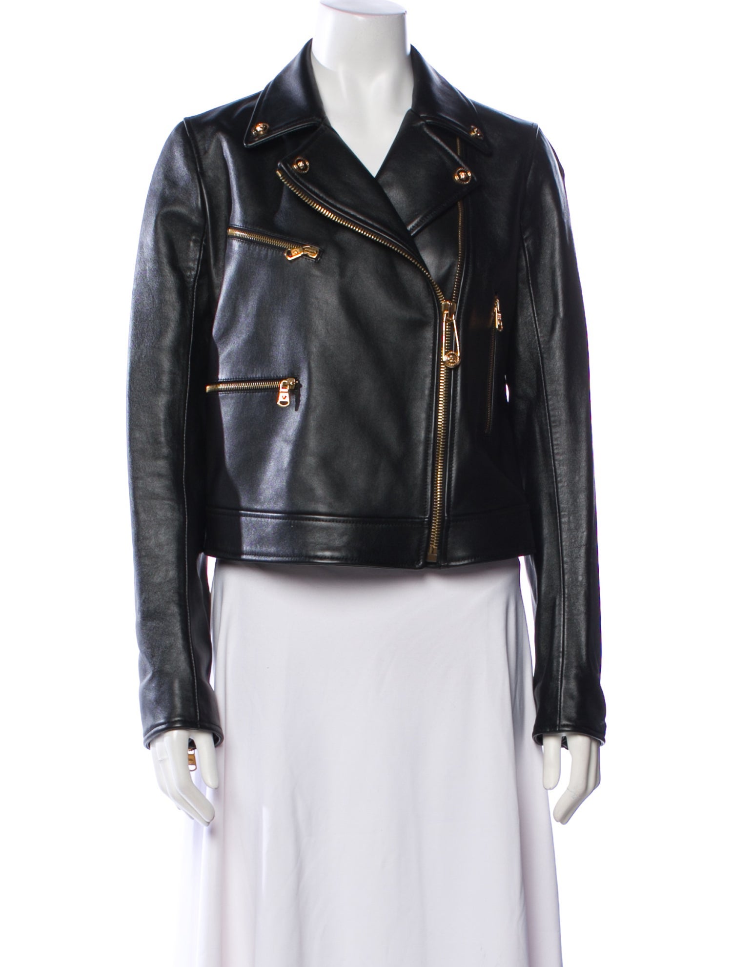 Versace Leather Biker Jacket