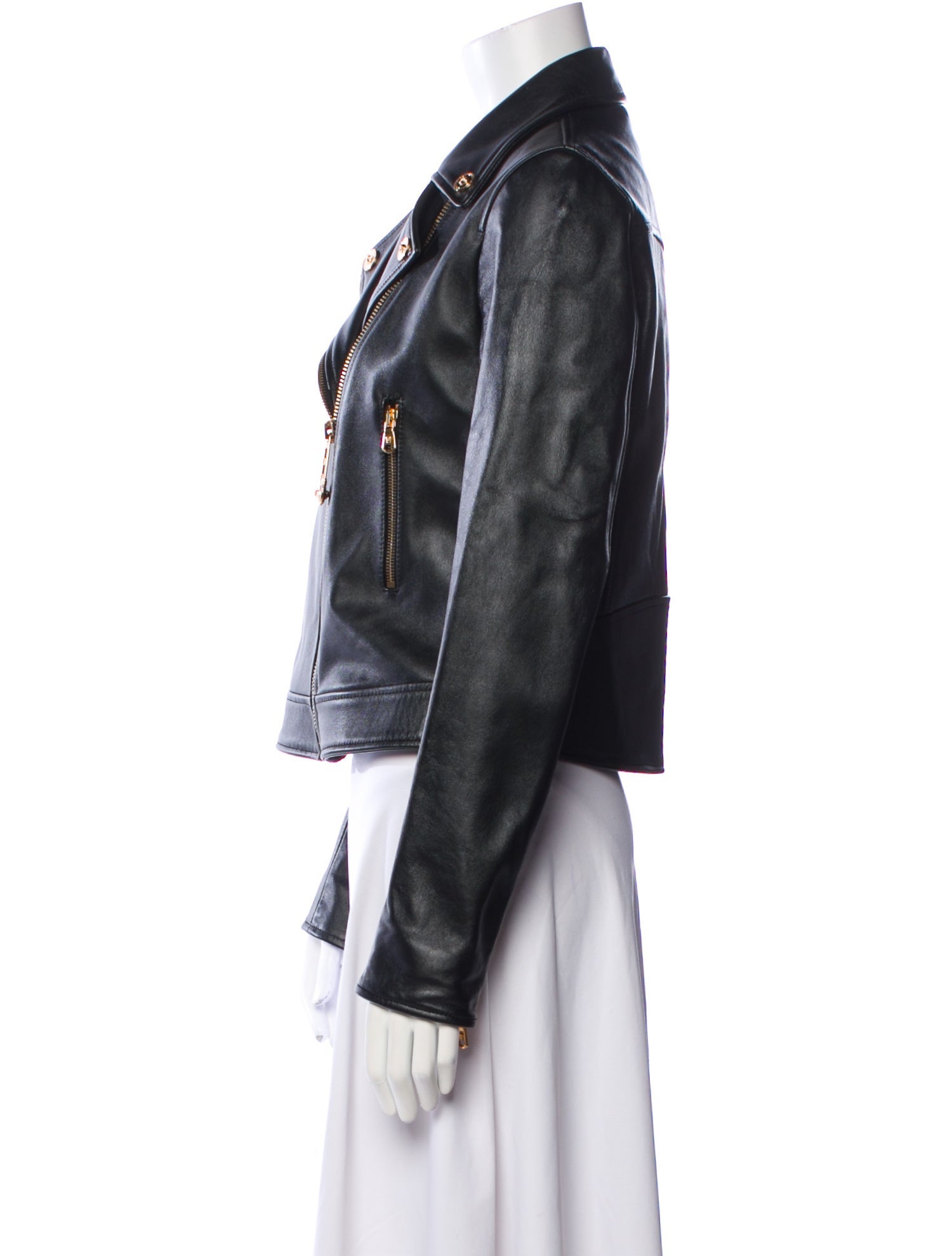 Versace Leather Biker Jacket