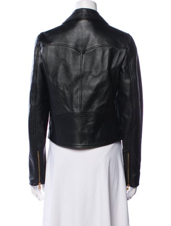 Versace Leather Biker Jacket