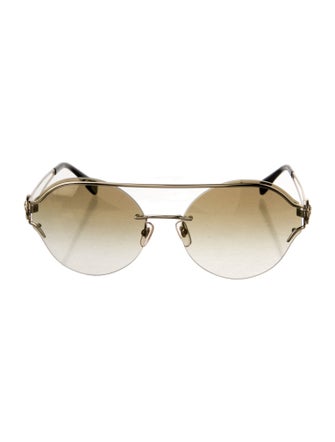 Versace Medusa Insignia Aviator Sunglasses