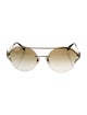 Versace Medusa Insignia Aviator Sunglasses