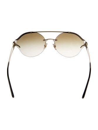 Versace Medusa Insignia Aviator Sunglasses