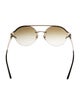 Versace Medusa Insignia Aviator Sunglasses