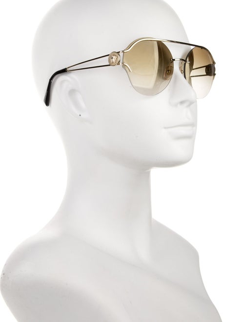 Versace Medusa Insignia Aviator Sunglasses