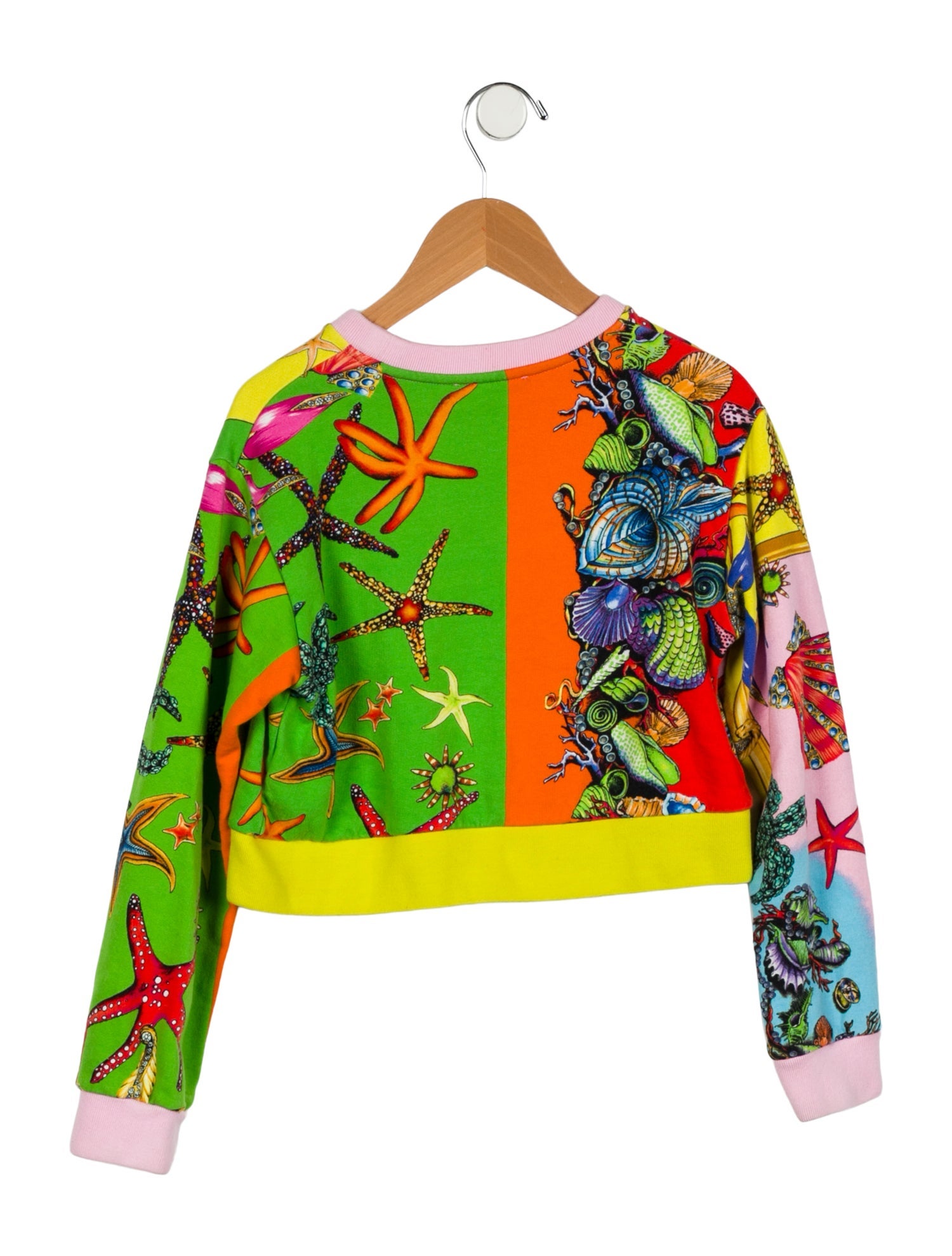 Versace Girls' Printed Crew Neck Sweatshirt