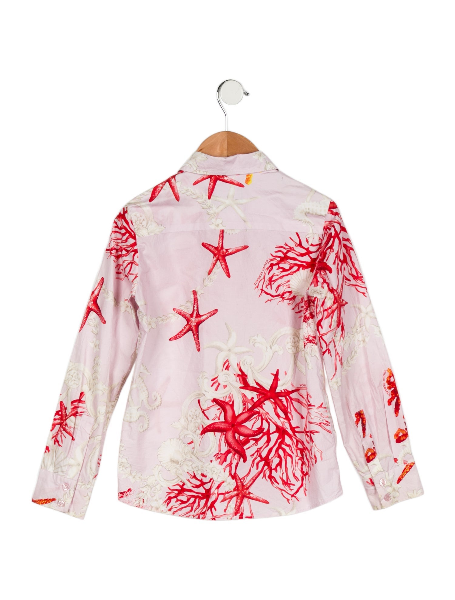 Versace Girls' Printed Button Up Shirt
