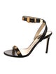 Versace Medusa Insignia Leather Sandals