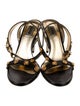 Versace Medusa Insignia Leather Sandals