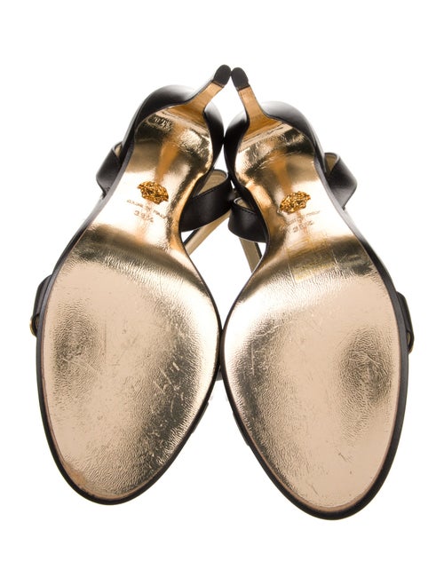 Versace Medusa Insignia Leather Sandals