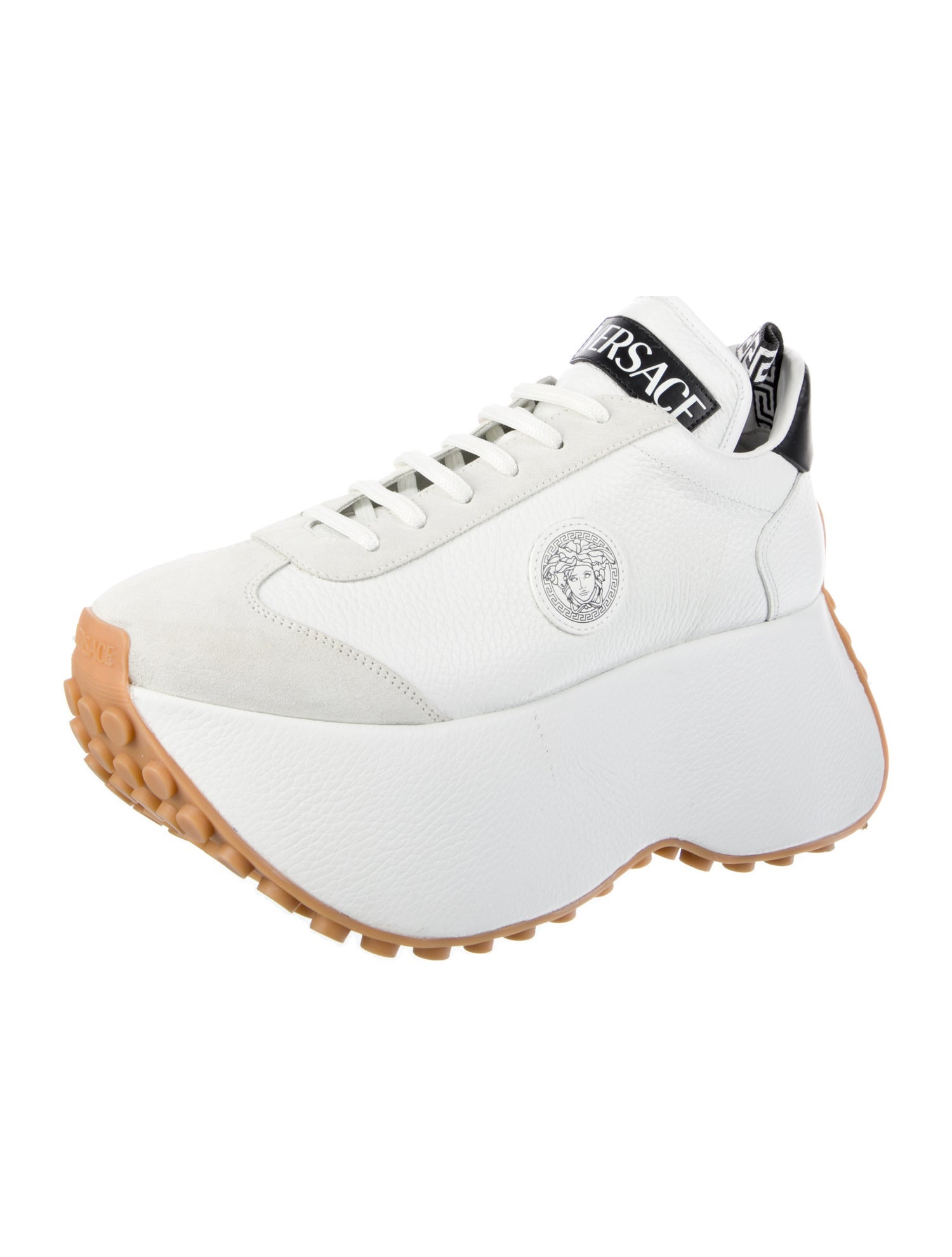 Versace Leather Chunky Sneakers