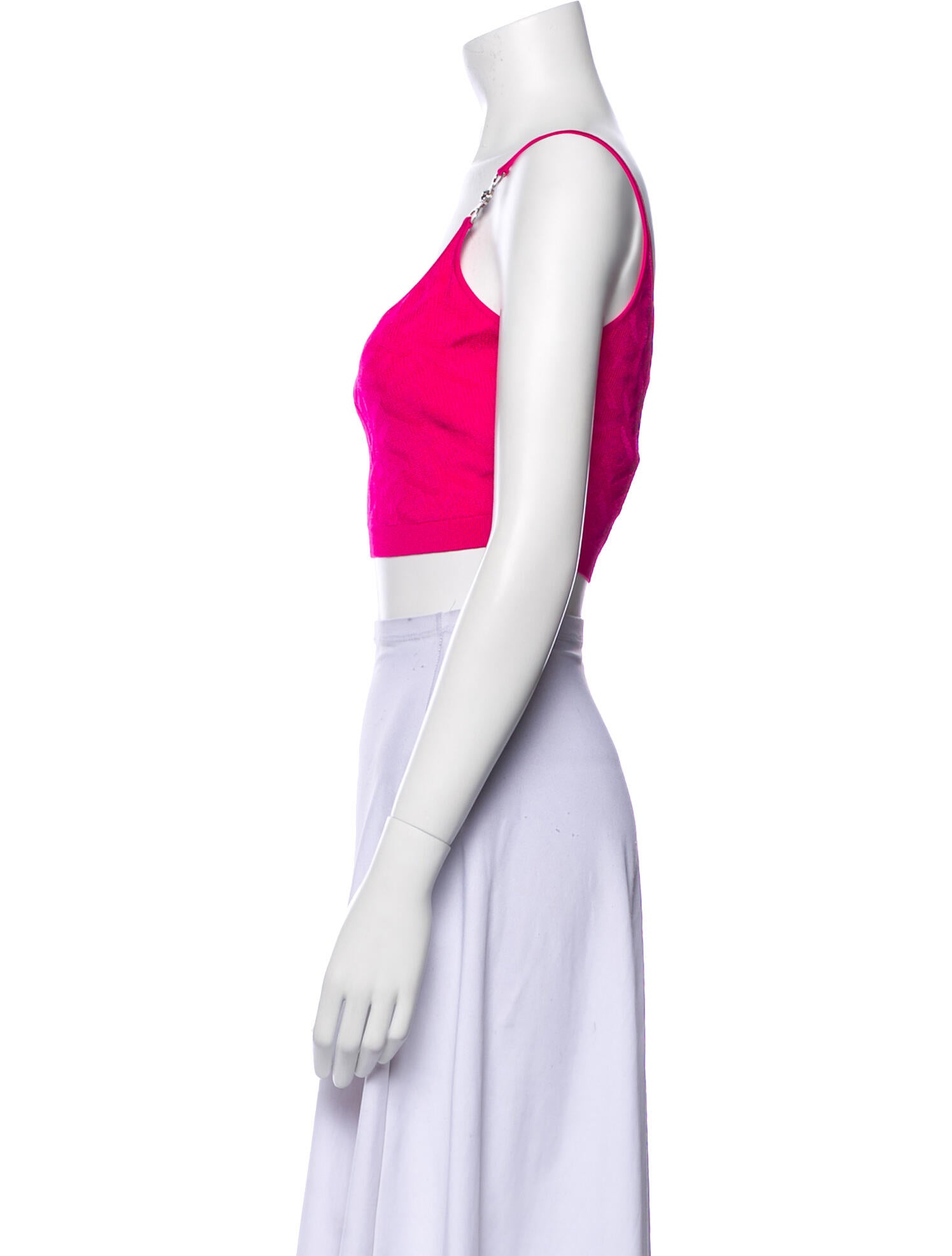 Versace Scoop Neck Sleeveless Crop Top w/ Tags