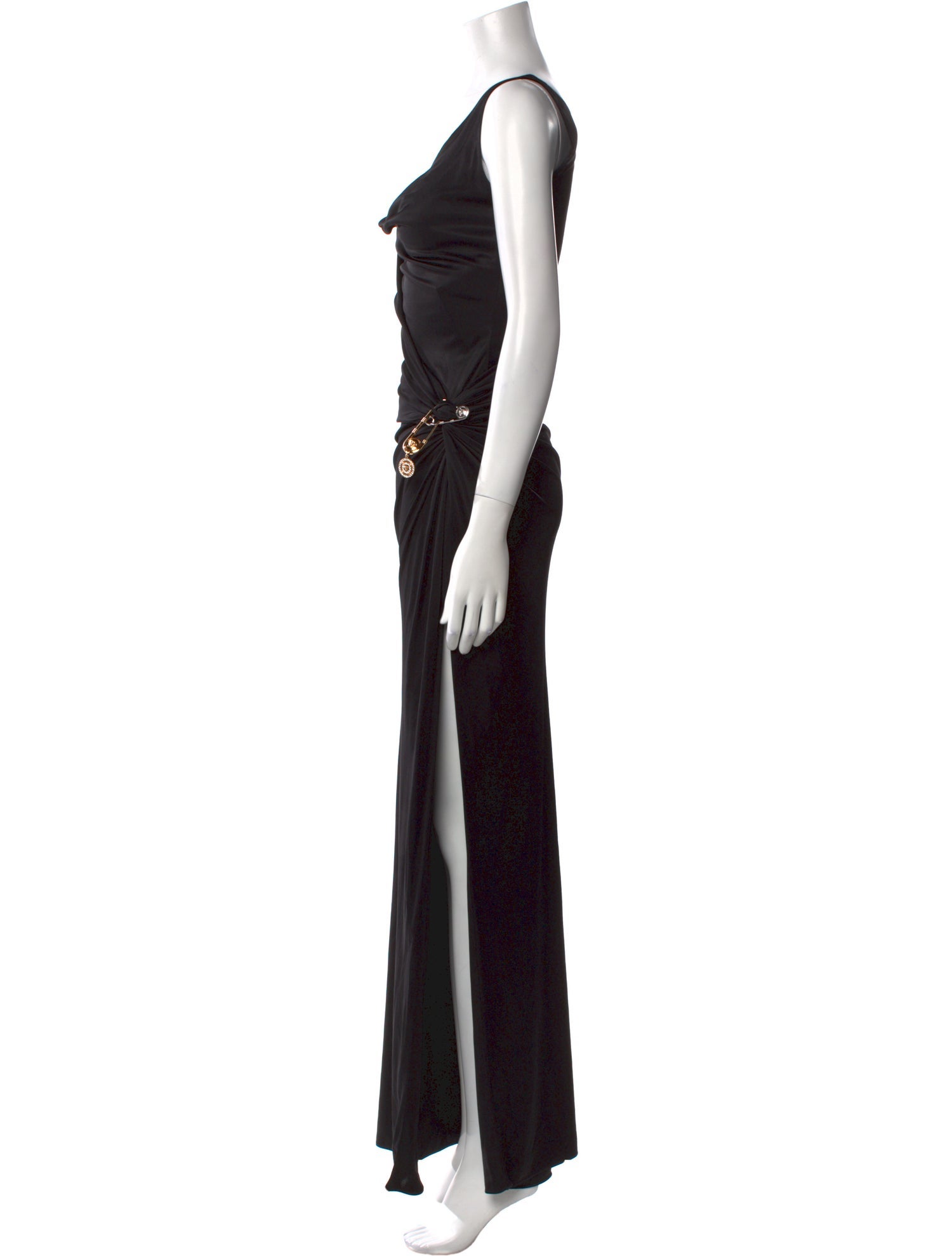 Versace Cowl Neck Long Dress