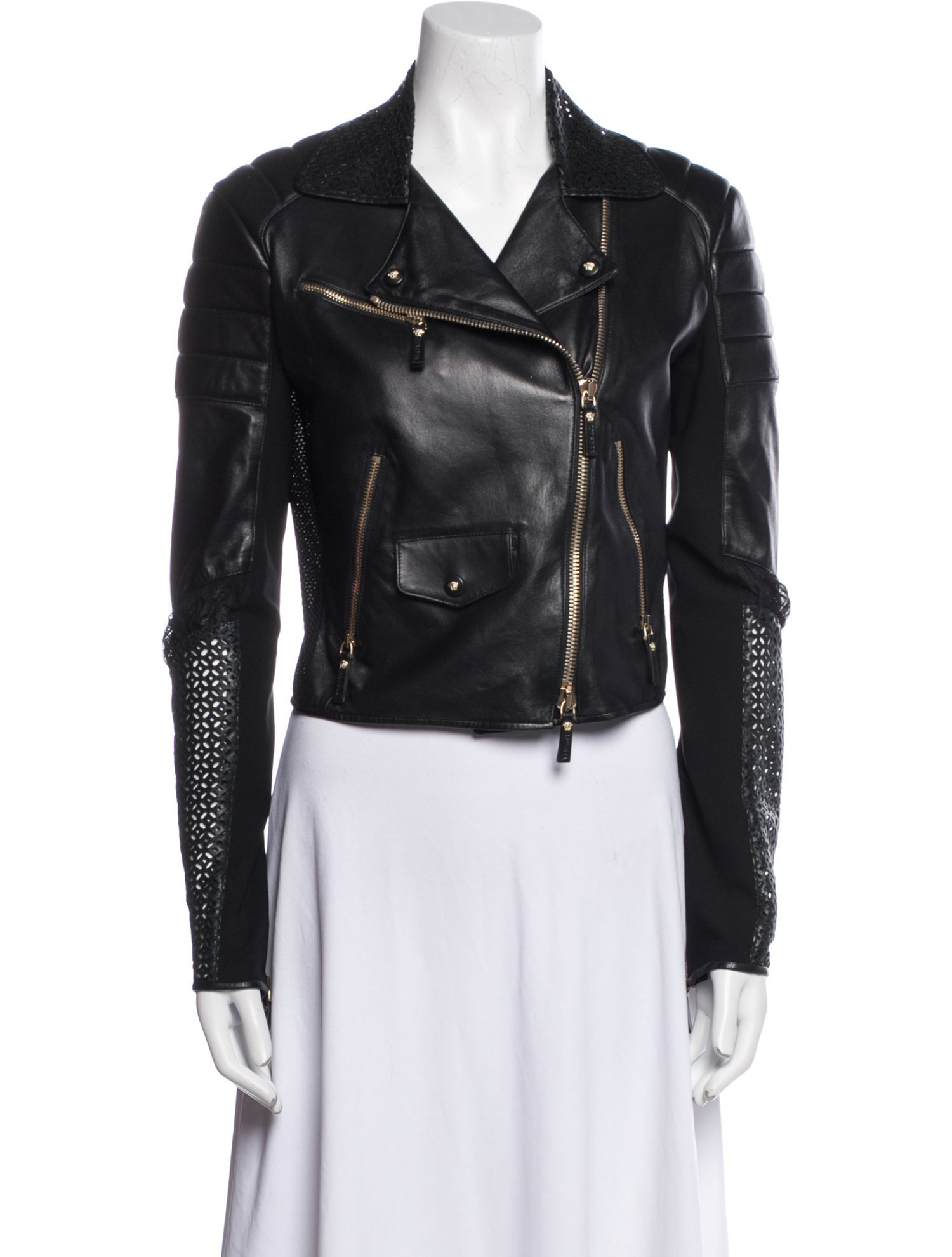 Versace Leather Biker Jacket
