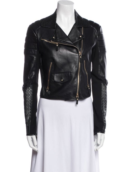 Versace Leather Biker Jacket
