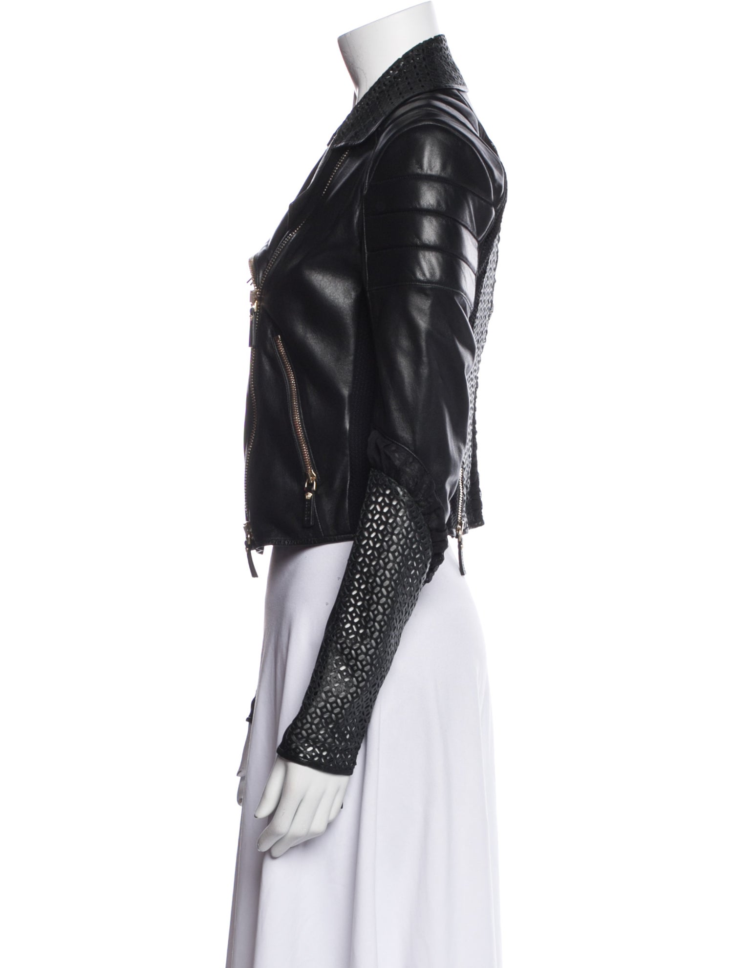 Versace Leather Biker Jacket