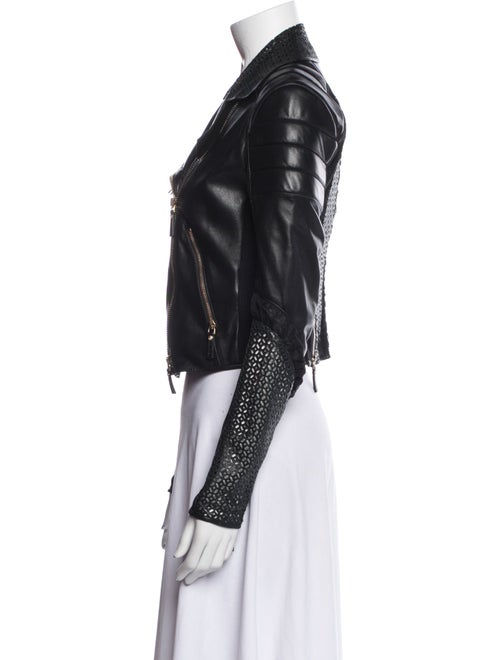 Versace Leather Biker Jacket