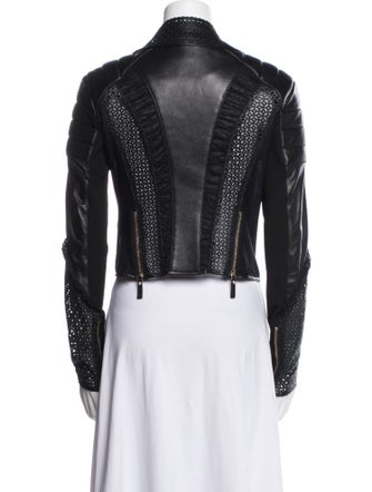 Versace Leather Biker Jacket