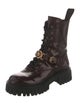 Versace Leather Combat Boots