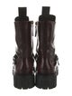 Versace Leather Combat Boots