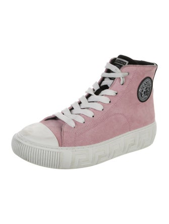 Versace Medusa Insignia Suede Sneakers