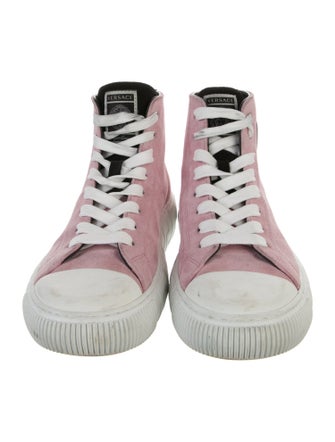 Versace Medusa Insignia Suede Sneakers