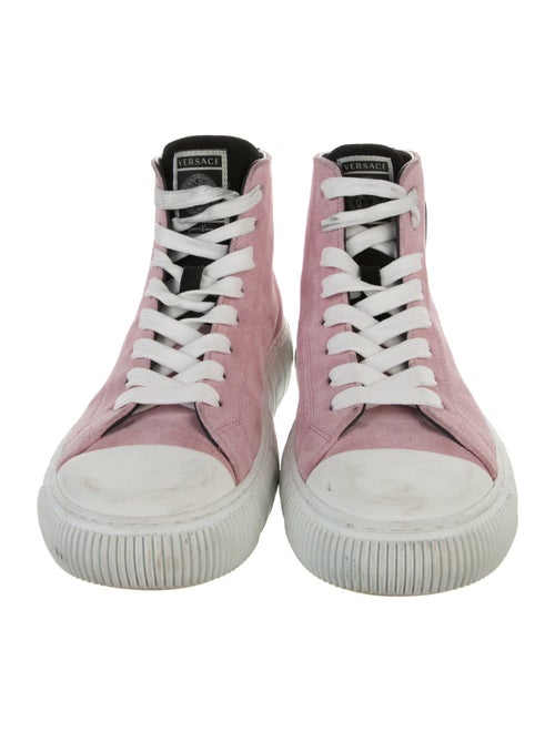 Versace Medusa Insignia Suede Sneakers