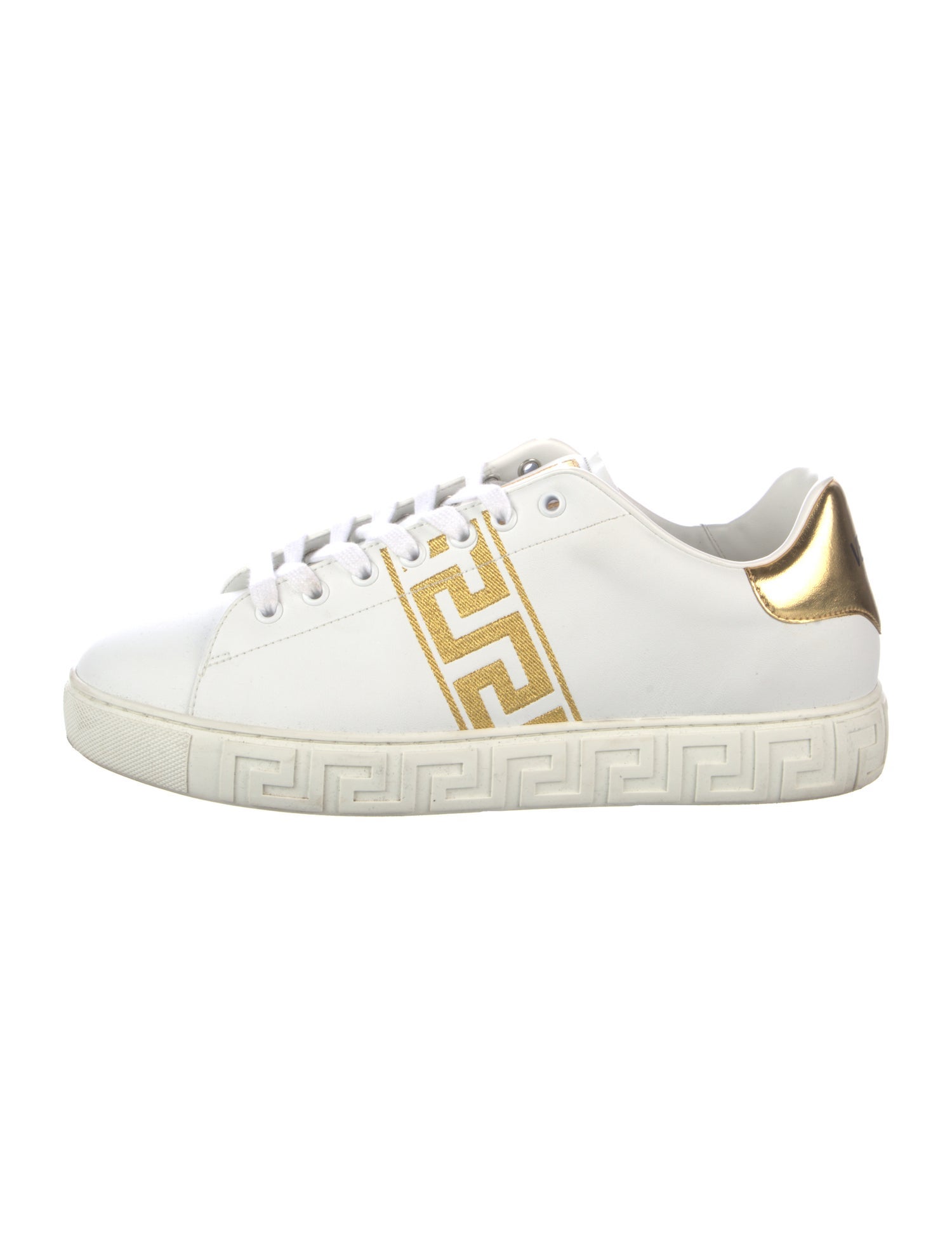 Versace Medusa Insignia Leather Sneakers