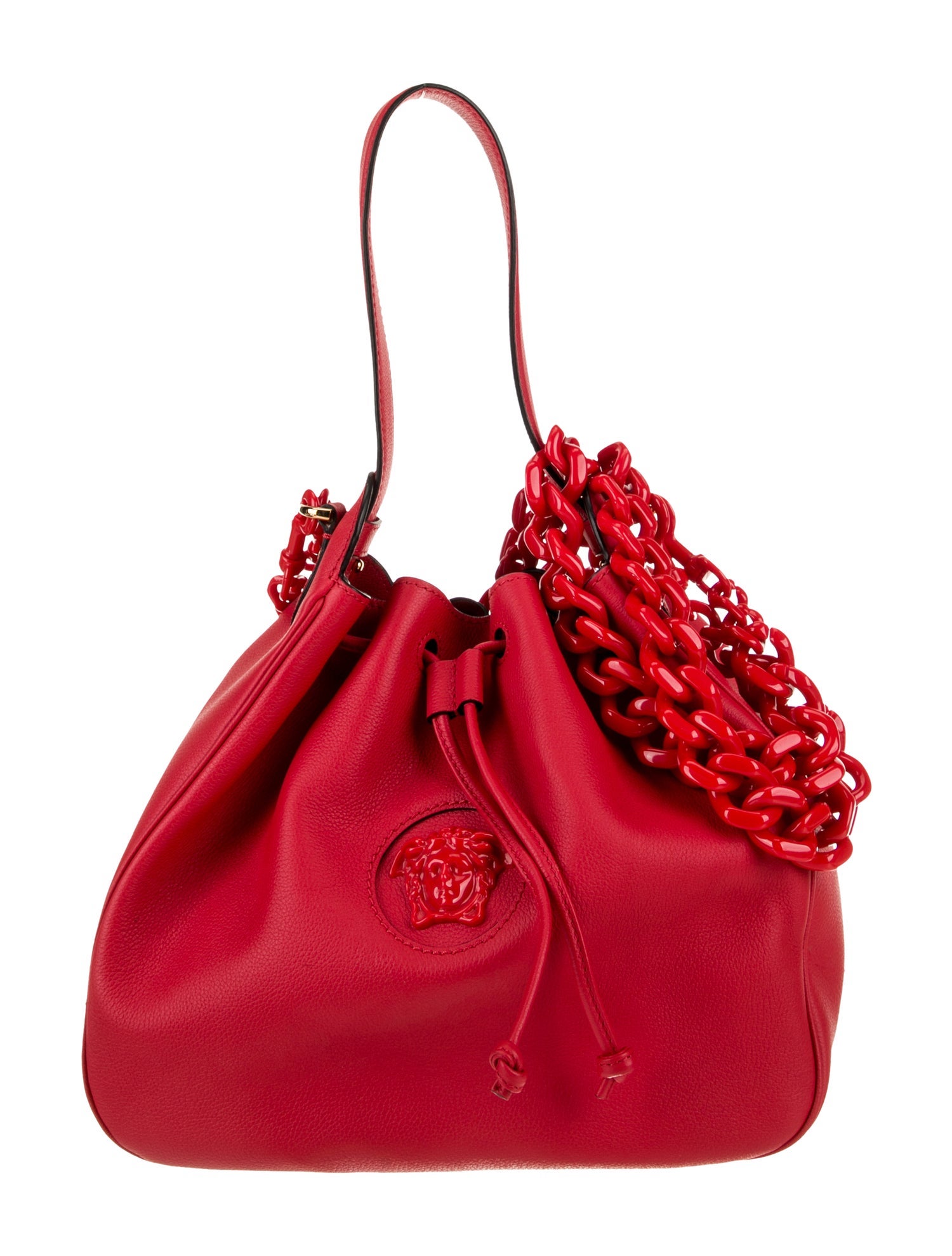 Versace Leather Top Handle Bag