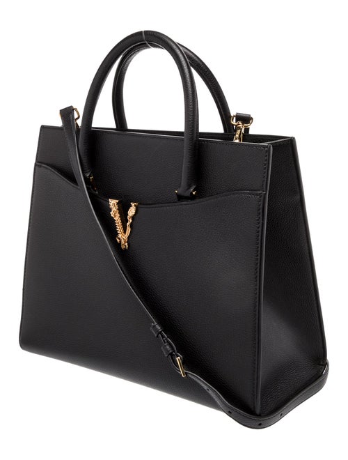 Versace Leather Top Handle Bag
