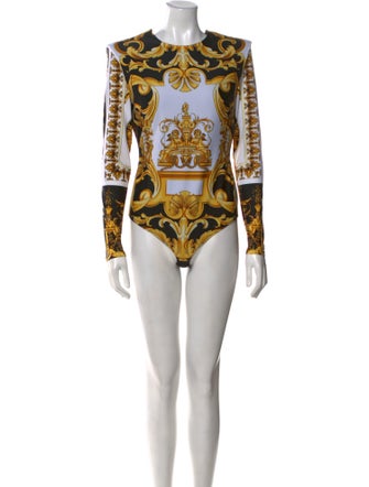 Versace Nylon Printed Bodysuit