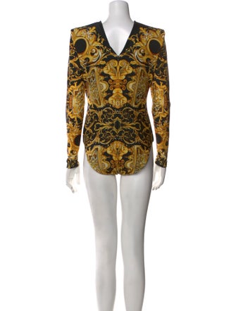 Versace Nylon Printed Bodysuit