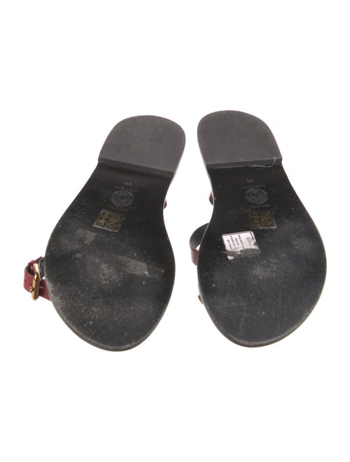 Versace Medusa Insignia Leather Sandals