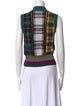 Versace Wool Plaid Print Sweater