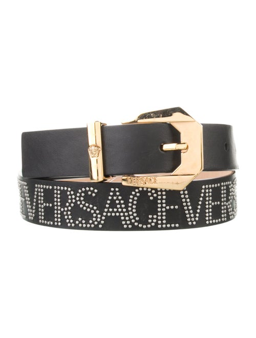 Versace Skinny Leather Belt