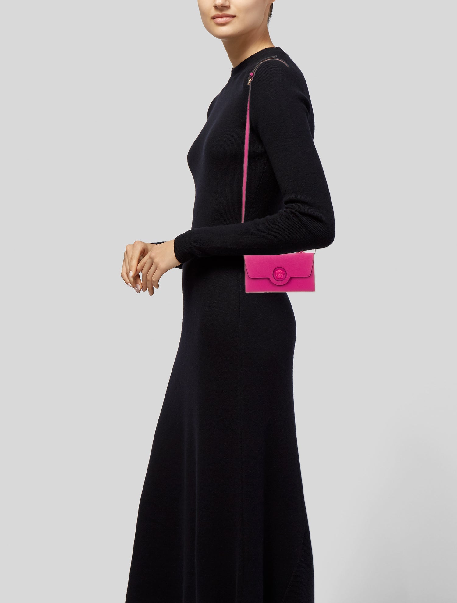 Versace Leather Top Handle Bag