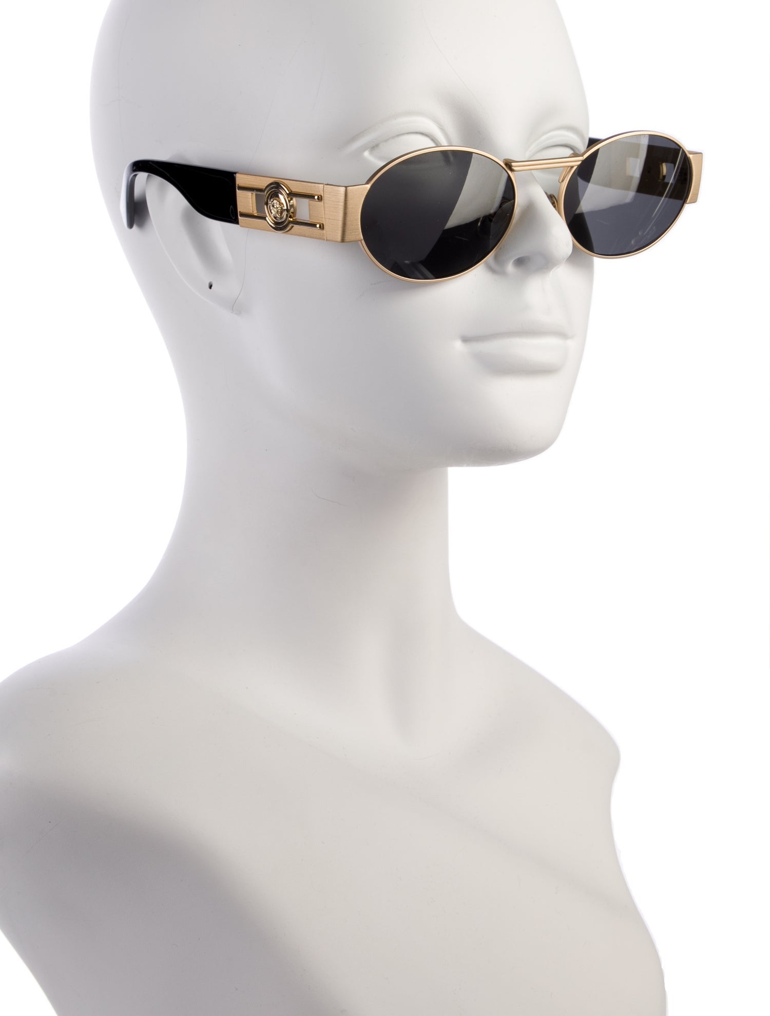 Versace Medusa Insignia Round Sunglasses