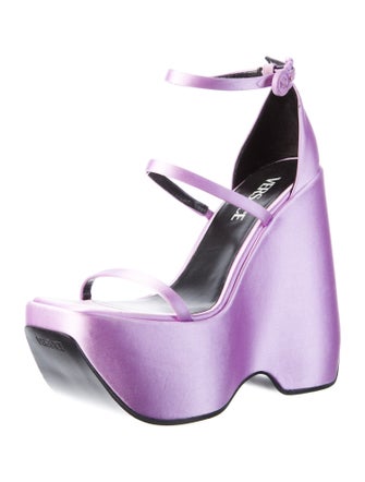 Versace Medusa Insignia Satin Sandals