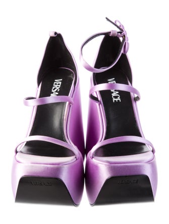 Versace Medusa Insignia Satin Sandals