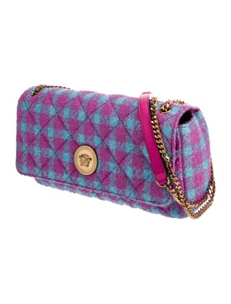 Versace Tweed Shoulder Bag