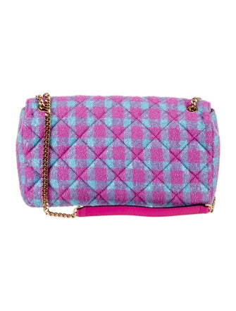 Versace Tweed Shoulder Bag