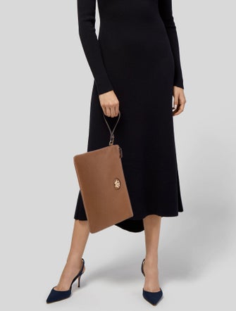 Versace Leather Clutch