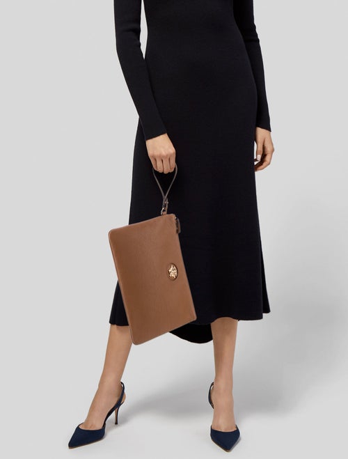 Versace Leather Clutch